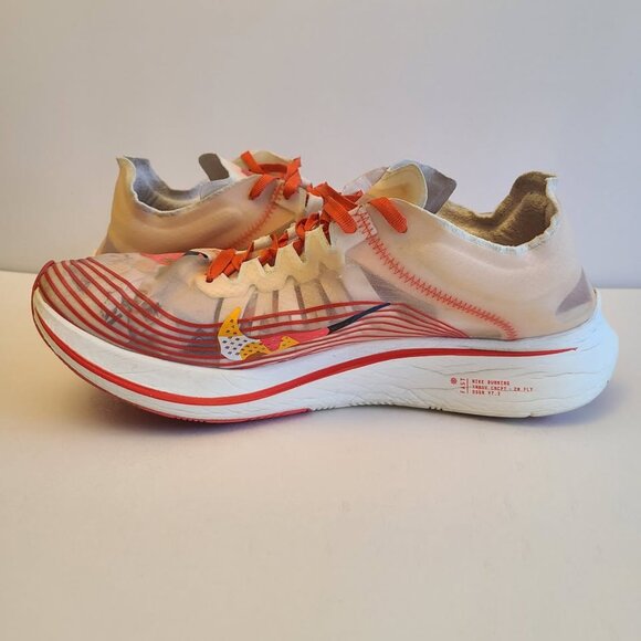 Nike Zoom Fly SP Camo White Running Shoes AV8074-800 Mens Tag Size 10 - Picture 7 of 9